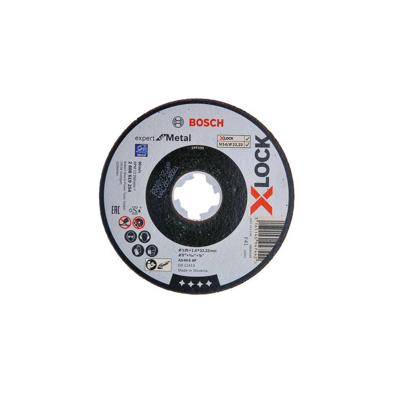 Bosch accessories 2608619254 disco di taglio dritto 125 mm 22.23