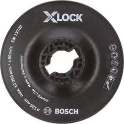 X-lock piastra di supporto, 125mm dura bosch accessories 2608601716