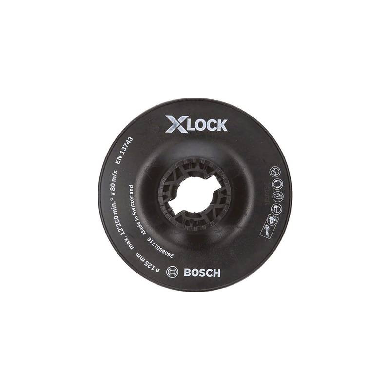 X-lock piastra di supporto, 125mm dura bosch accessories 2608601716
