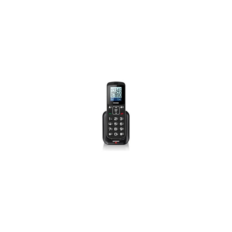 Cellulare brondi amico home 1.77" nero [127002]