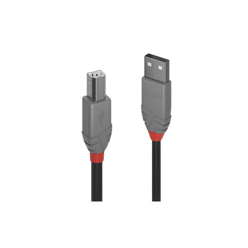 Cavo lindy usb 2.0 typ a a b anthra line 0.2m [36670]