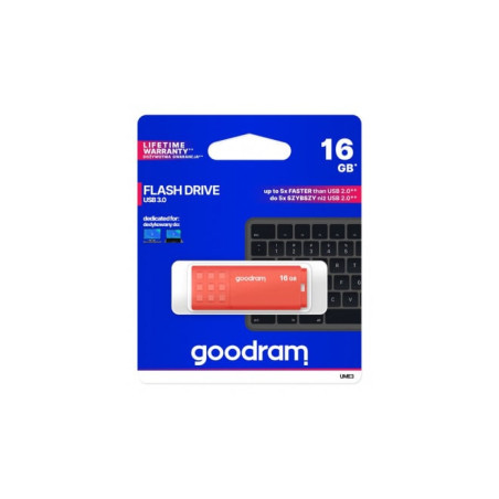 Pen drive 16gb goodram ume3 usb 3.0 arancione [sggod3g16ume3o0]