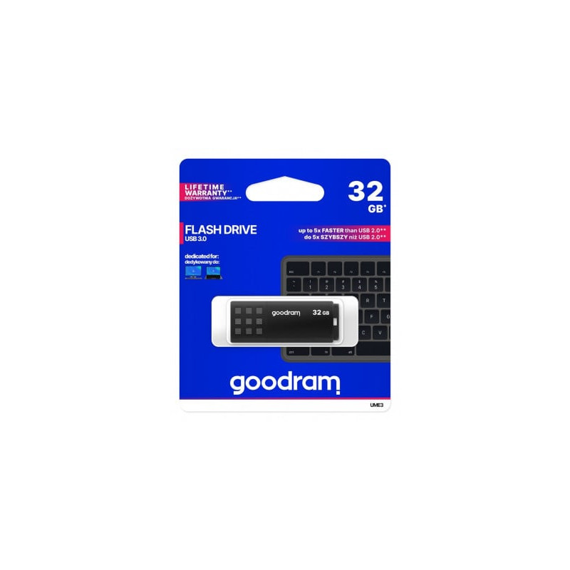 Pen drive 32gb goodram ume3 usb 3.0 nero [sggod3g32ume3k0]