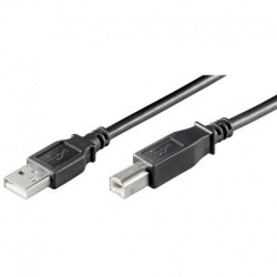 Cavo logilink usb 2.0 a-b m/m 3m nero [cu0008b]
