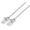 cavo di rete patch intellinet cat6 utp slim 0,5m grigio