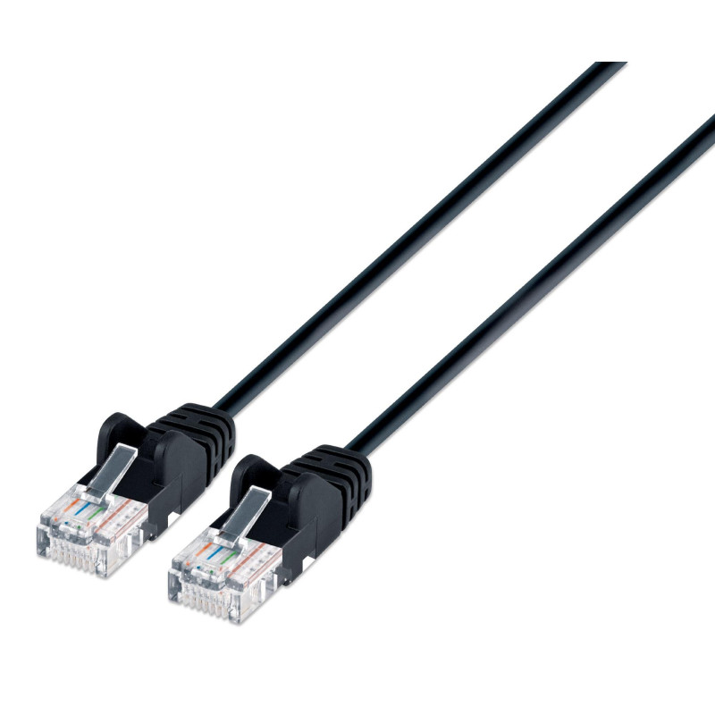 Cavo di rete patch intellinet cat6 utp slim 3m nero