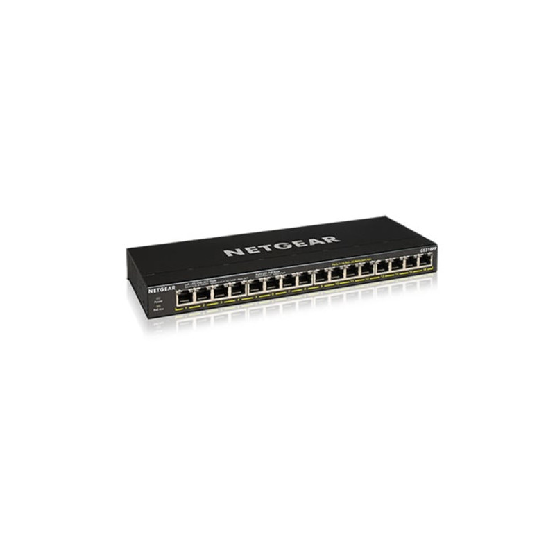 Switch netgear 16port poe 10/100/1000 [gs316pp-100eus]