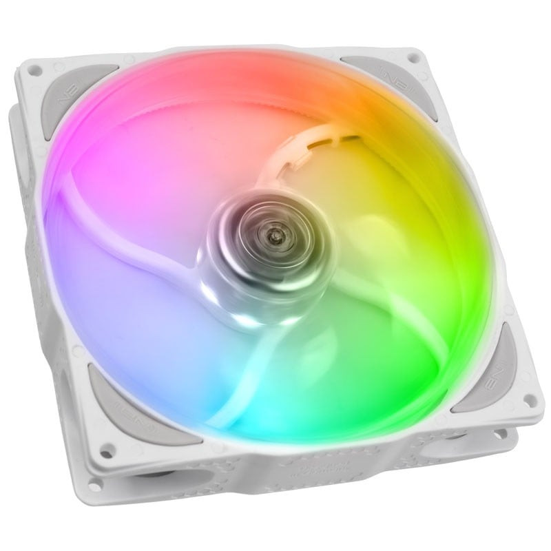 Ventola 140x140 noiseblocker nb-eloop x b14-p argb pwm bianco