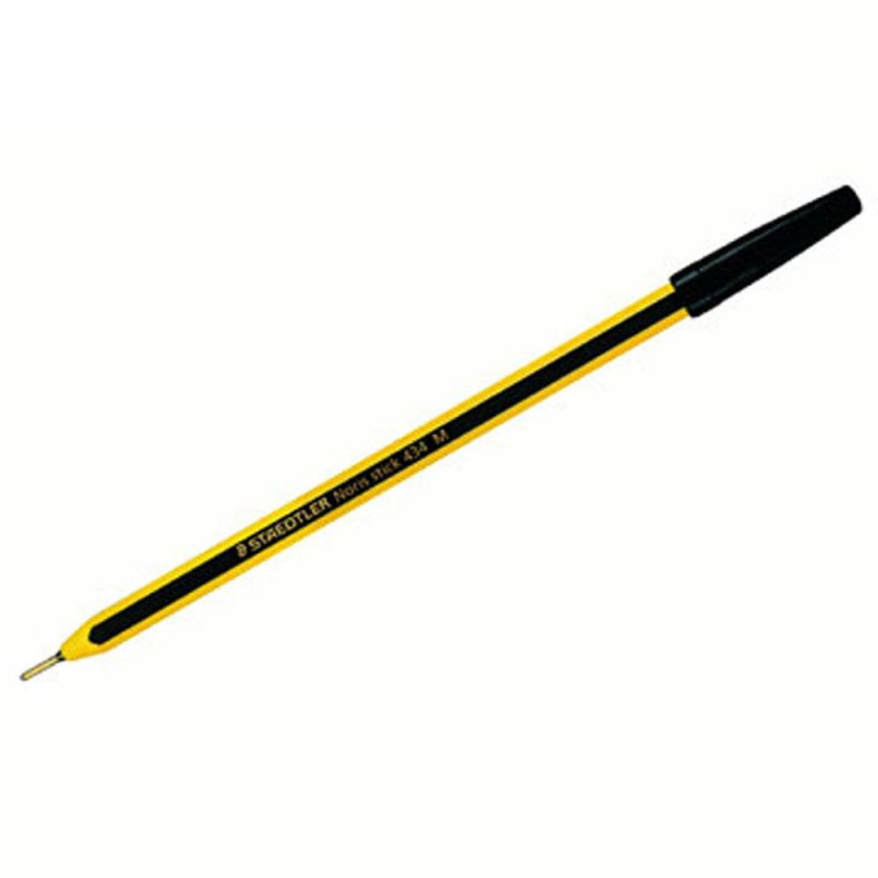 Scatola 20 penne sfera 434 nero pm noris stick staedtler [43409]