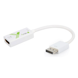 Adattatore techly displayport v1.2 a hdmi 4k@60hz bianco