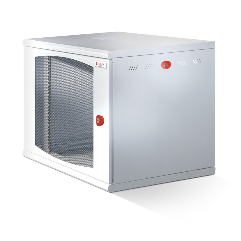 Armadio rack 19'' a muro 16u sezione unica p.600mm porta