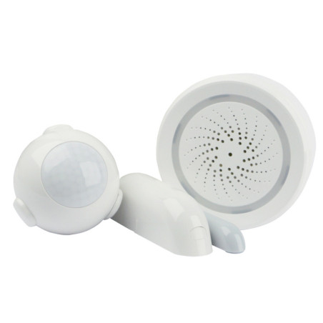 Kit antifurto fontastic sensore di movimento a sirena e 2 sensori