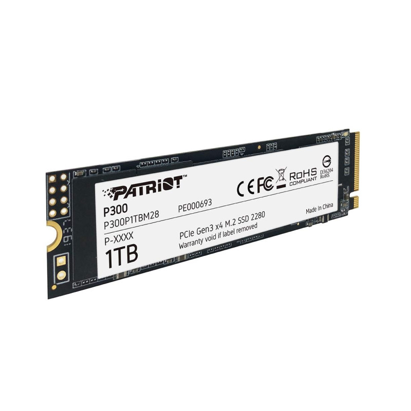 ssd 512gb patriot p300 / internal / m.2 pcie gen3 x4 nvme 1.3 / 2280