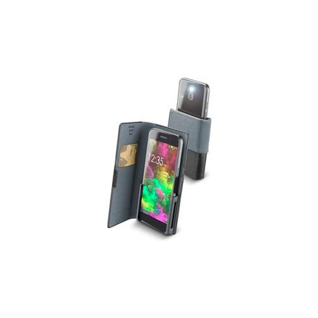 Custodia per telefono cellularline slide e click l universale similpelle