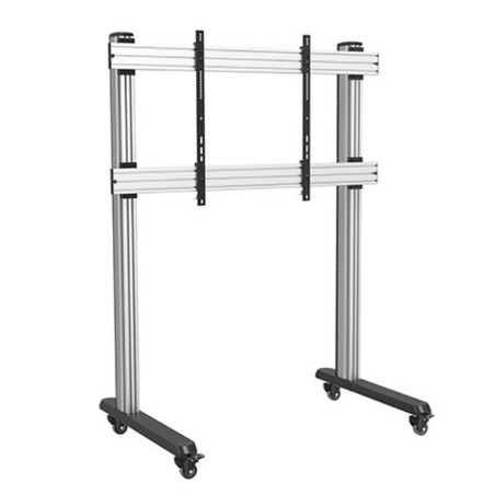Supporto tv trolley da pavimento mobile techly per tv lcd/led/plasma
