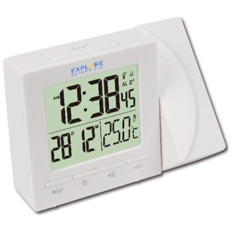 Orologio-sveglia explorer scientific rdp-1001 bianco [rdp1001