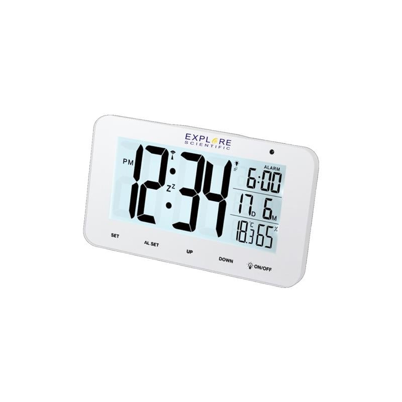 Orologio-sveglia explorer scientific rdc-1004 bianco [rdc1004