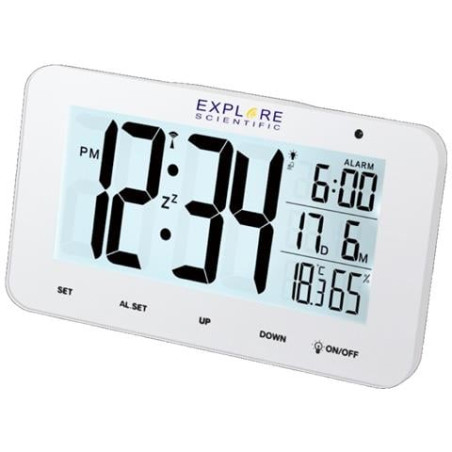 Orologio-sveglia explorer scientific rdc-1004 bianco [rdc1004