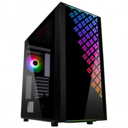 Case bitfenix dawn tg a-rgb midi-tower, tempered glass nero