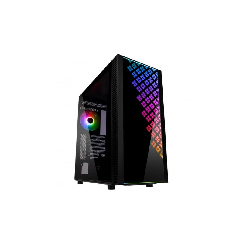 Case bitfenix dawn tg a-rgb midi-tower, tempered glass nero