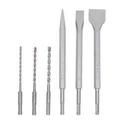 Punte/scalpelli trapano makita sds+ 6-pezzi [d-58920]