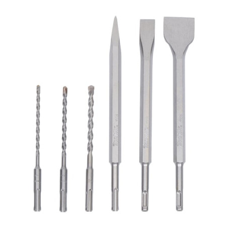 Punte/scalpelli trapano makita sds+ 6-pezzi [d-58920]