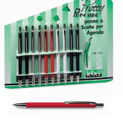 Cartella 10 mini penne a sfera scatto 1301 lebez [1301]