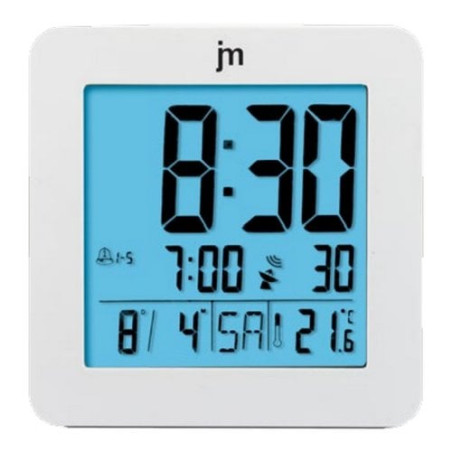 Sveglia digitale jm jd-9035b bianco