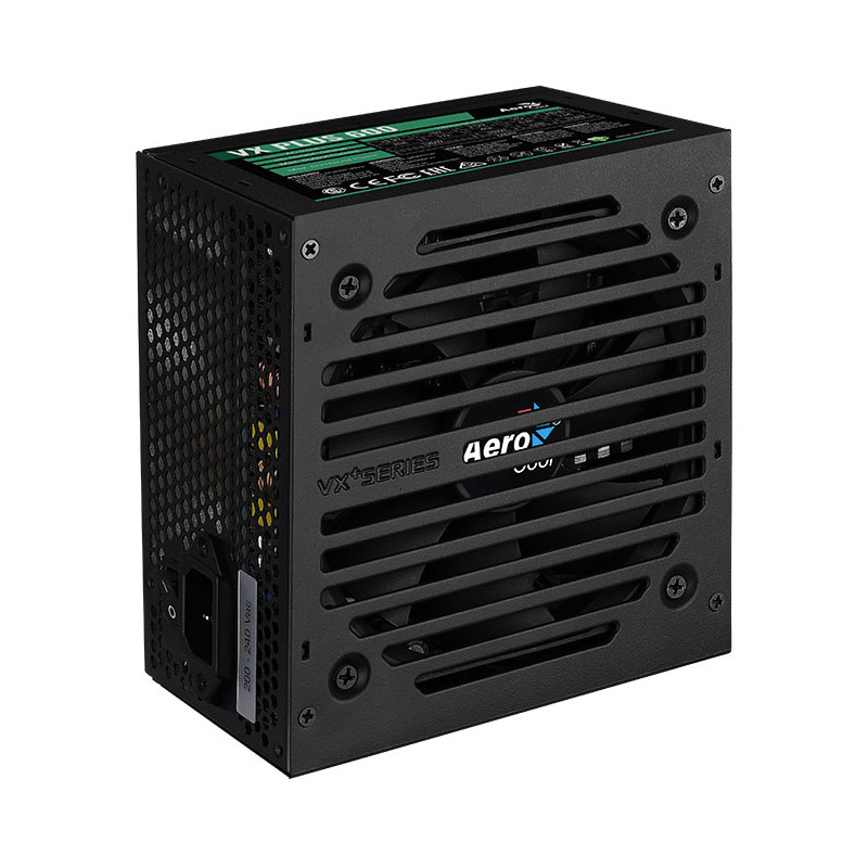 Alimentatore 600w aerocool pgs vx-600plus 80+ box nero [aeropgsvx-600plus-80]