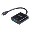 Adattatore akasa micro hdmi m vga 15cm nero [ak-cbhd21-15bk]