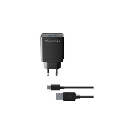 Alimentatore da rete cellularline usb-c 10w nero