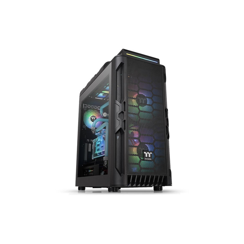 Case thermaltake level rs argb, midi-tower +120mm argb ca-1p8-00m1wn