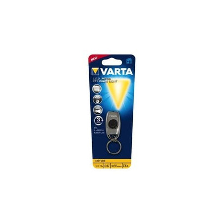 Lampada portatile varta metal key chain led 2x2016 [16603]