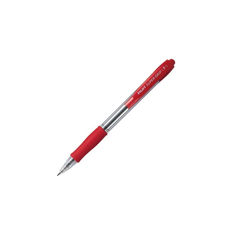 penna sfera scatto super grip rosso fine 0.7mm pilot [001533]