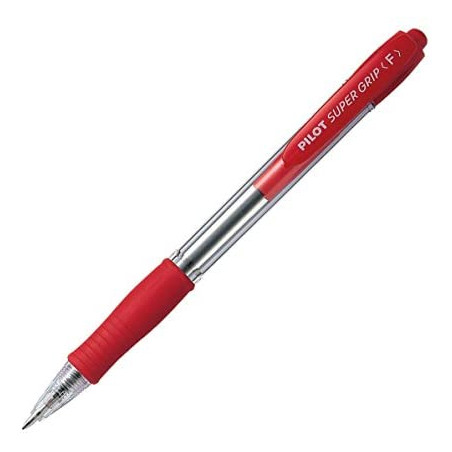 penna sfera scatto super grip rosso fine 0.7mm pilot [001533]