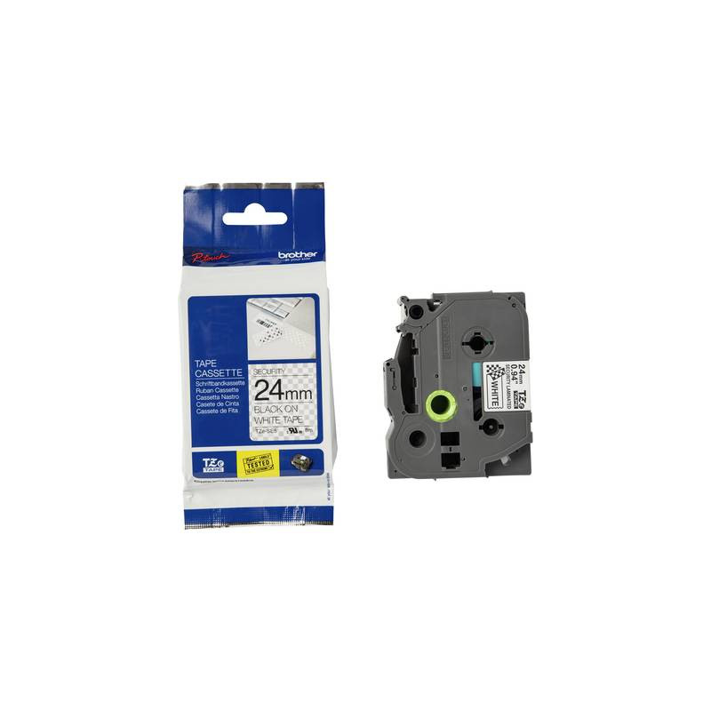 Nastro laminato di sicurezza brother tze-se5 colore nastro: bianco