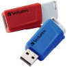 Pen drive 32gb verbatim v store n click usb3.0 rosso, blu [49308]