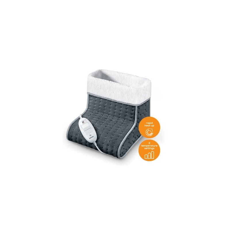Scaldapiedi beurer 53106 100w grigio