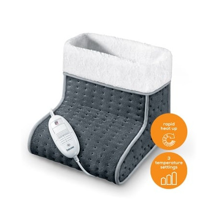 Scaldapiedi beurer 53106 100w grigio