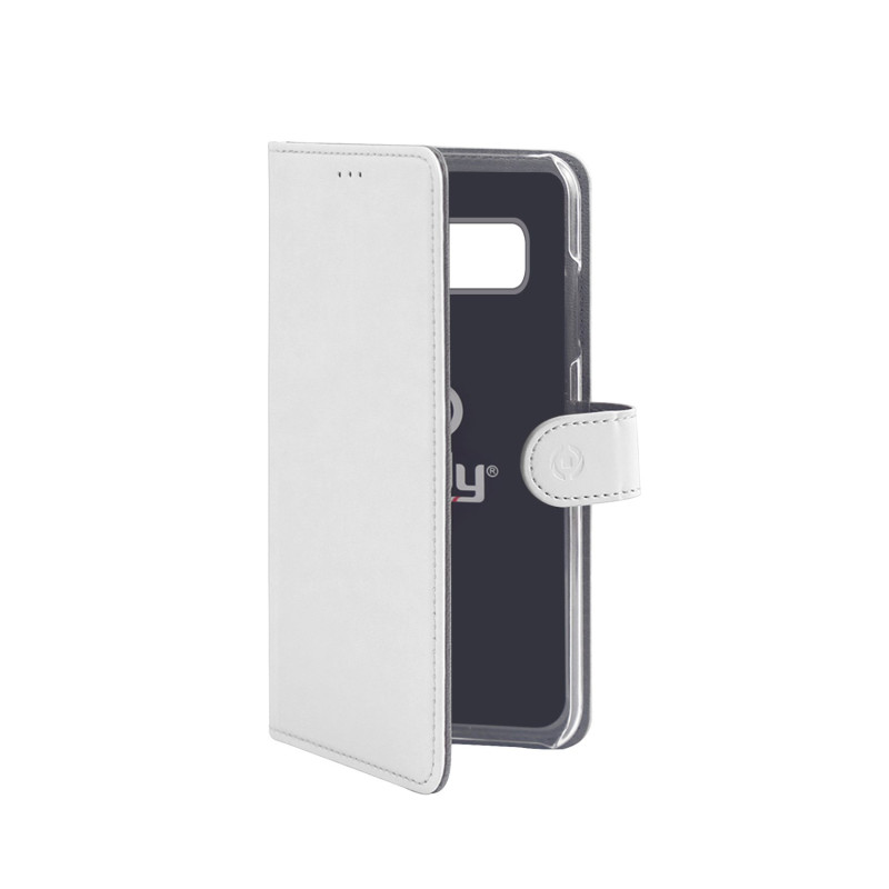 Custodia per telefono celly wally case galaxy s10e bianco [wally892wh]