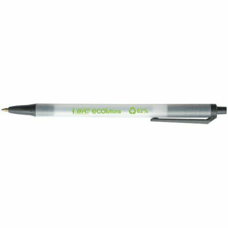 Scatola 50 penne a sfera scatto ecolutions nero 1.0mm bic [8806871]
