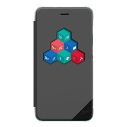 Wiko wicube custodia a libro grigio