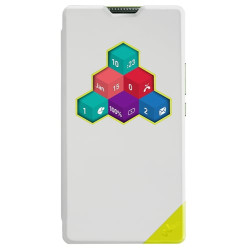 Wiko wicube robby custodia a libro bianco