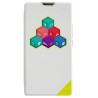 Wiko wicube robby custodia a libro bianco
