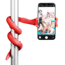 Selfie stick celly snake bastone per selfie universale rosso