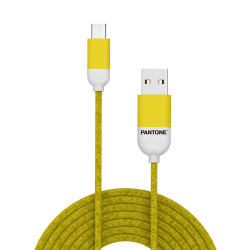 Cavo micro usb pantone 1,5 m giallo [pt-mc001-5y]
