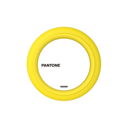 Caricabatteria wireless pantone qi giallo [pt-wc001y]