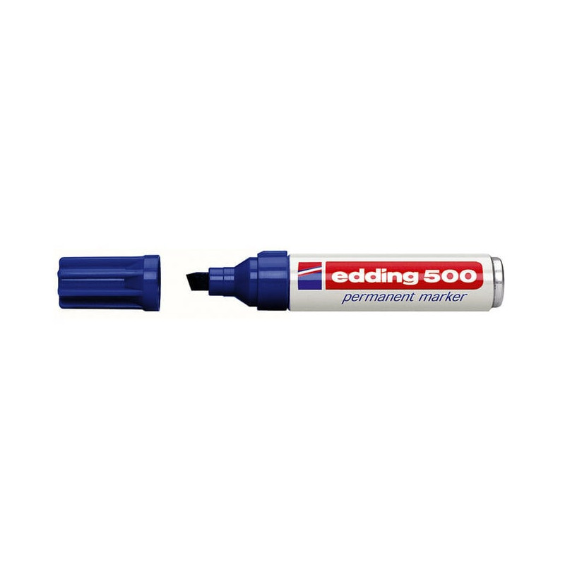 Marcatore edding 500 blu p.scalpello [e-500 003]