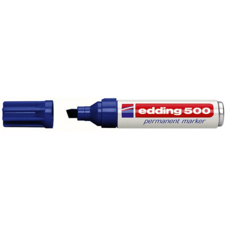 Marcatore edding 500 blu p.scalpello [e-500 003]