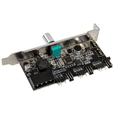 Controller led lamptron cfp30b sync edition ventola pci argb + argento